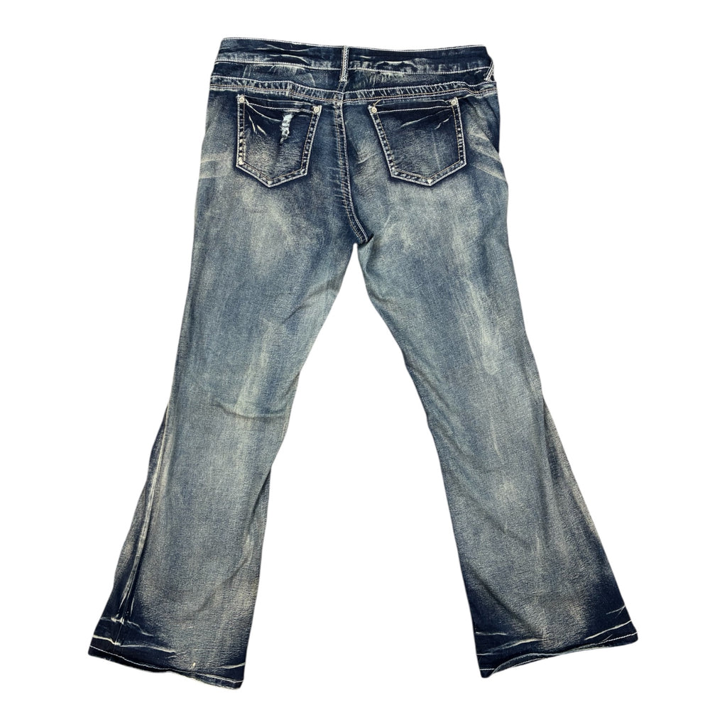 Rainbow Bootcut Distressed Denim