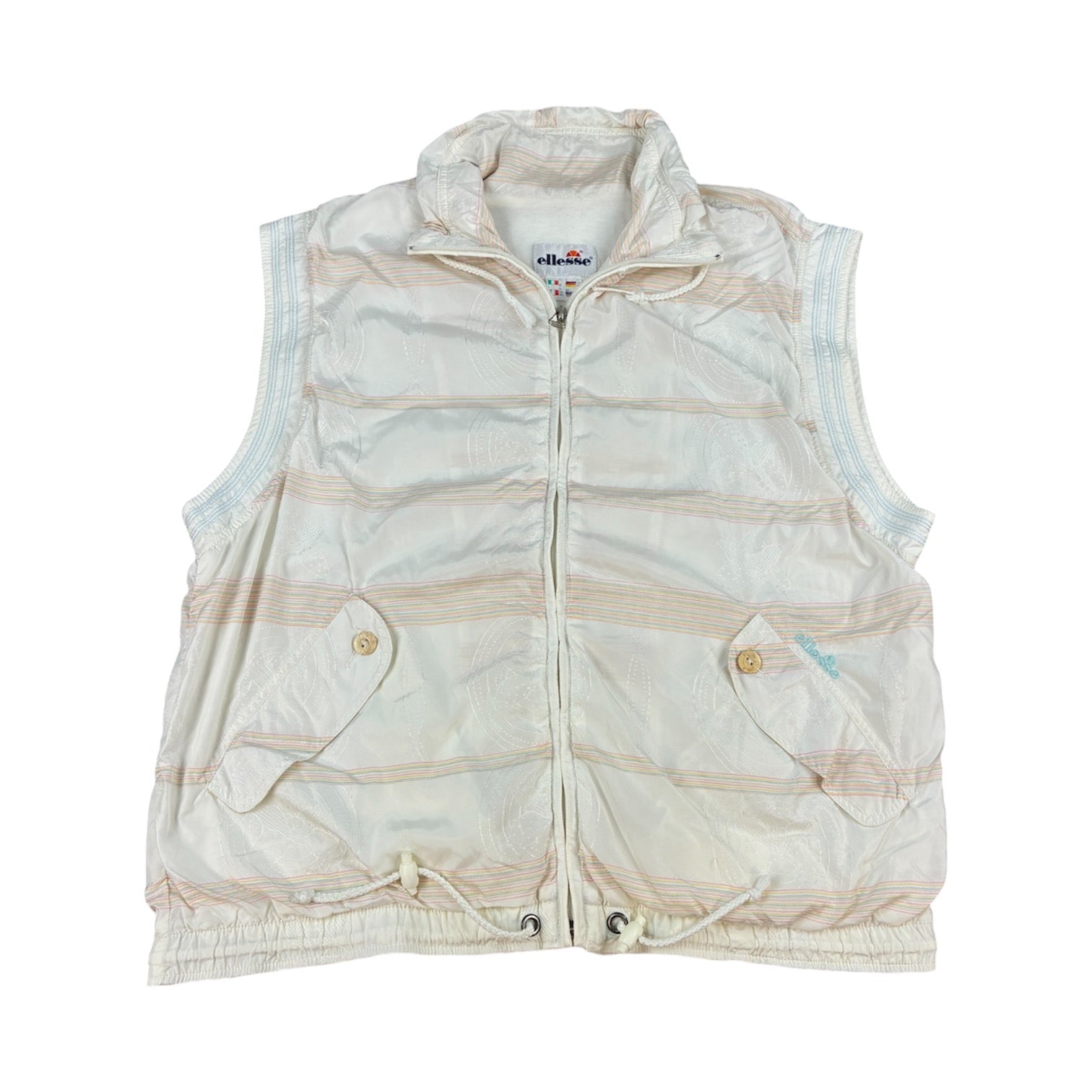 Ellesse Sleeveless Vintage Zip-Up Vest