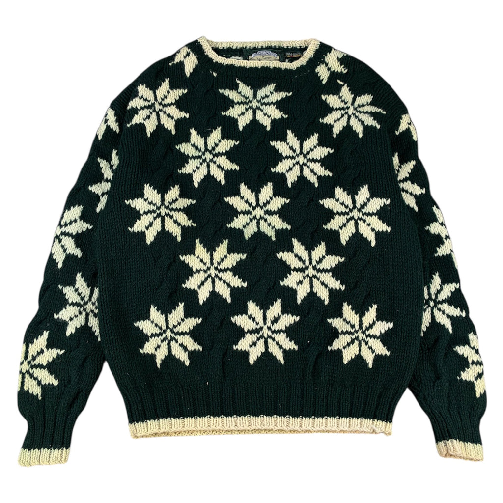 Vintage Snowflake Knit Sweater