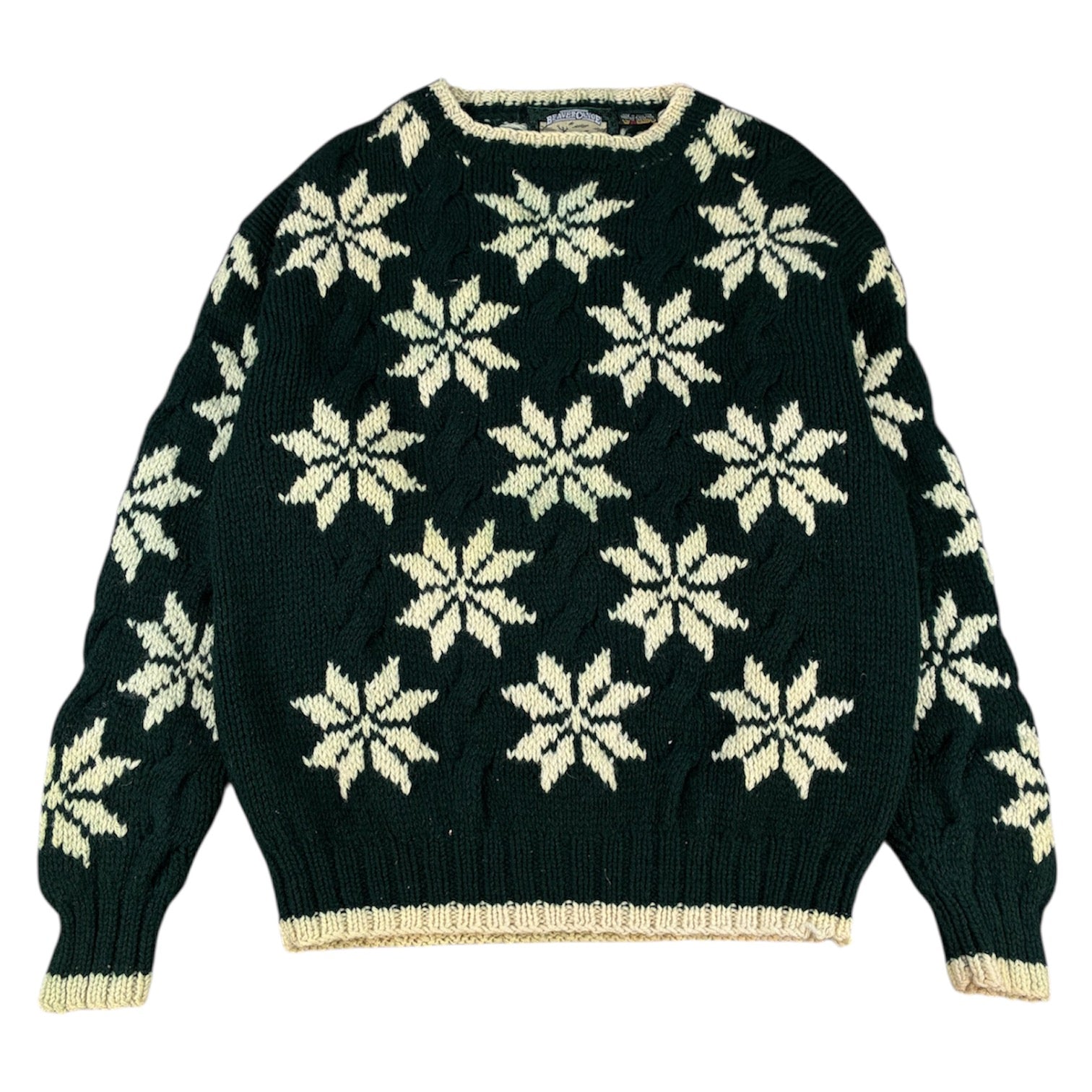 Vintage Snowflake Knit Sweater