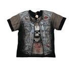 Skull Jeans Jacket T-Shirt