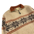 Quarter Zip Knit Sweater