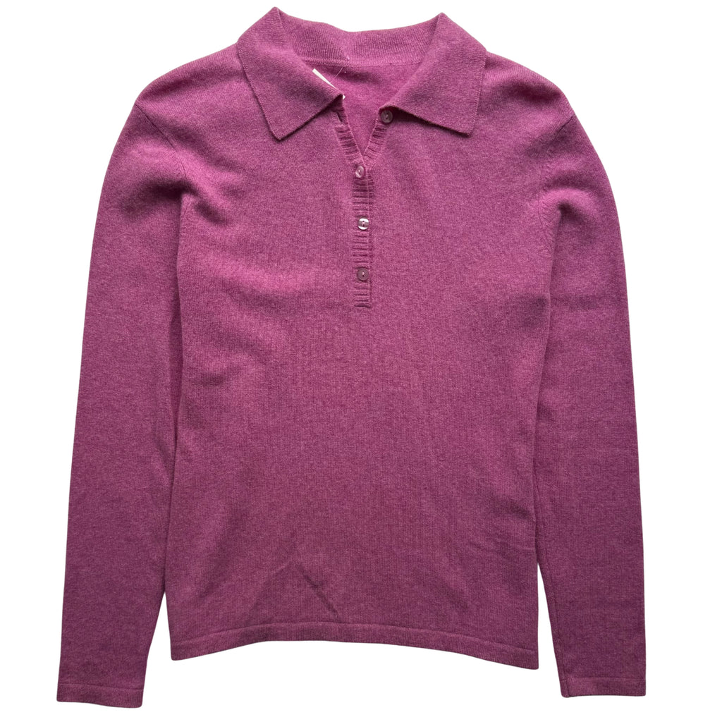 Cashmere Collared Knit Sweater