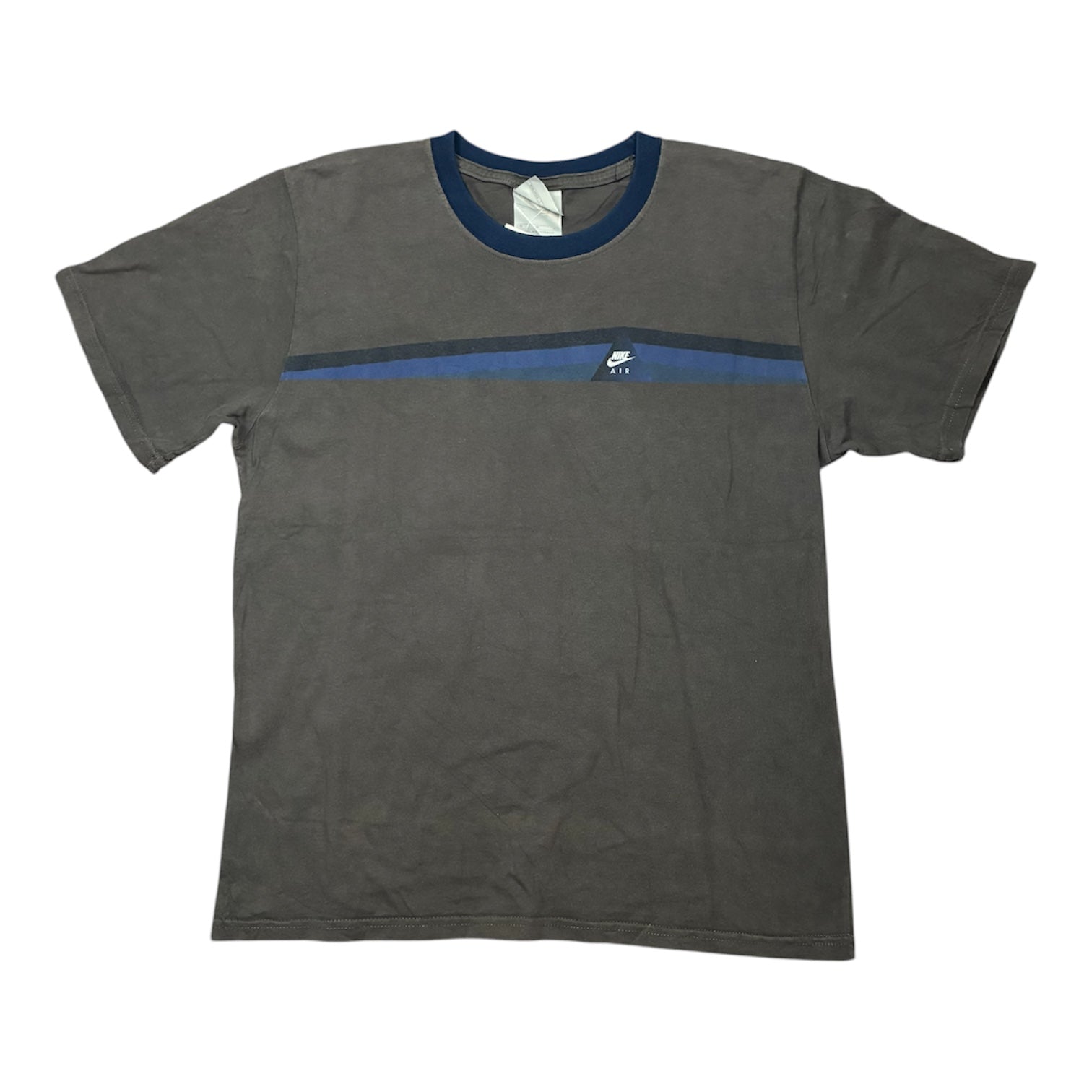 Gray Nike with Blue stripes T-Shirt