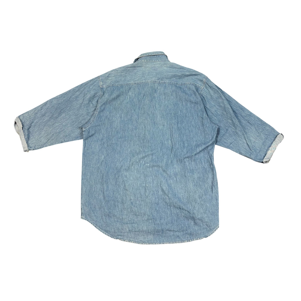Vintage Jeans Shirt with Looney Tunes Characters embroidered