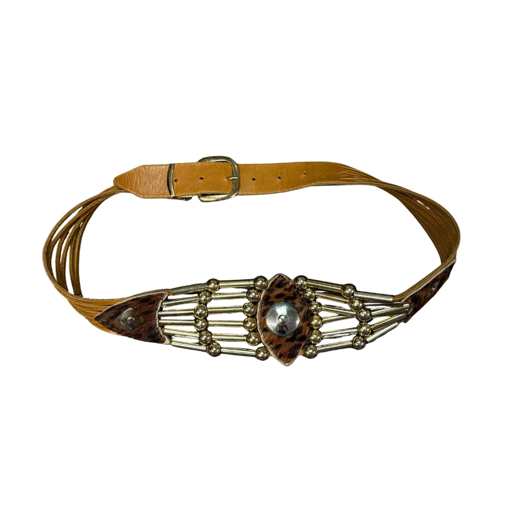Vintage Leather Statement Belt