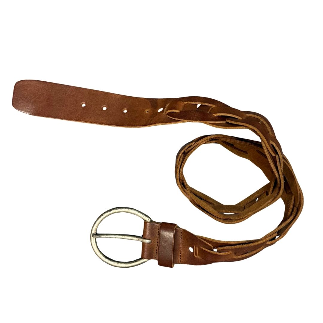 Vintage Braided Leather Belt