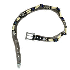 Silver Mesh Beaded Belt