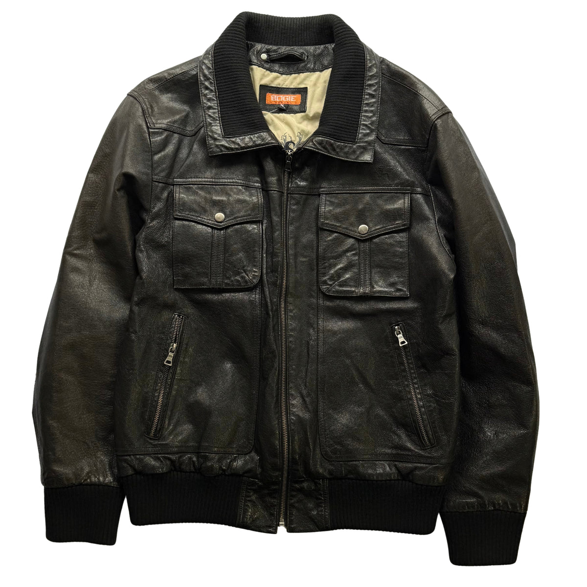 Leather Bomber Jacket