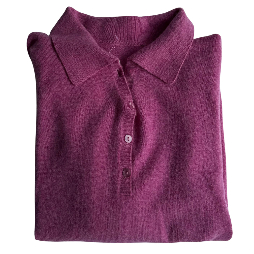 Cashmere Collared Knit Sweater