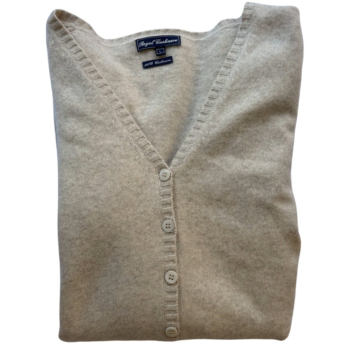 Cashmere Button-Up Cardigan