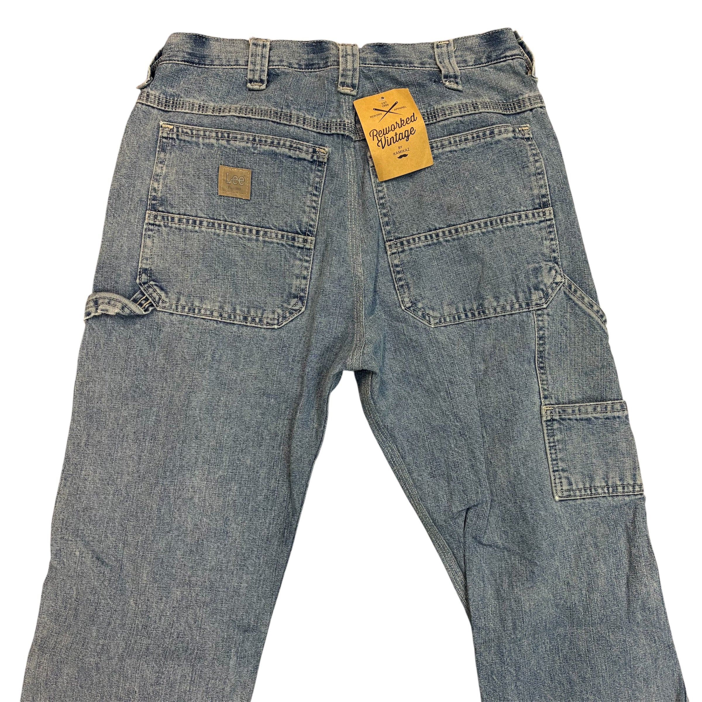 Vintage Reworked Lee Carpenter Jeans – Light Blue Wash