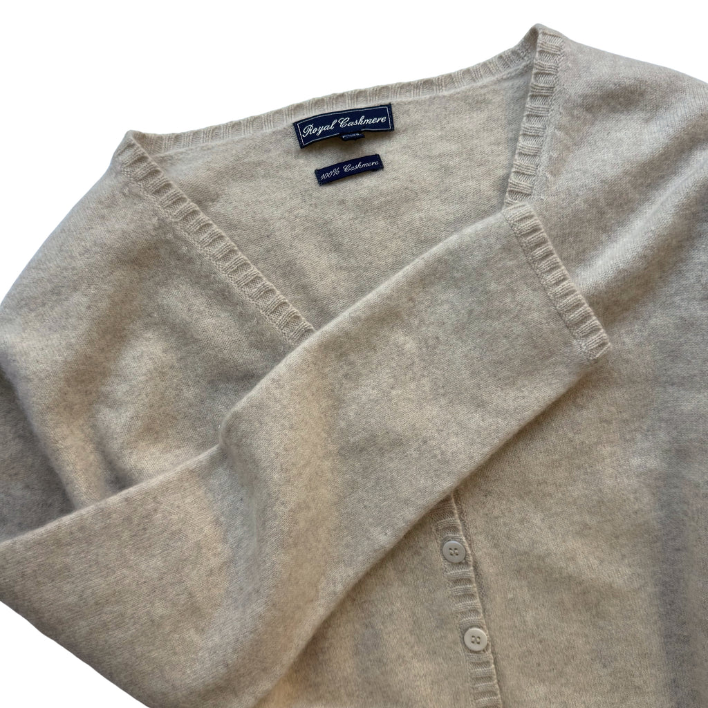 Cashmere Button-Up Cardigan