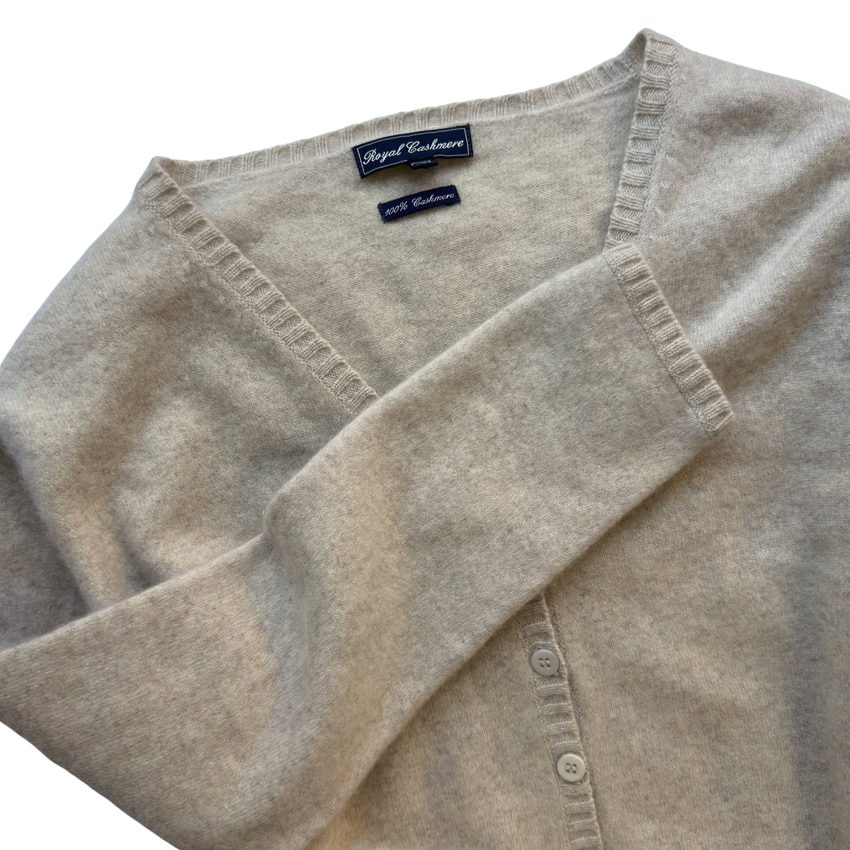 Cashmere Button-Up Cardigan