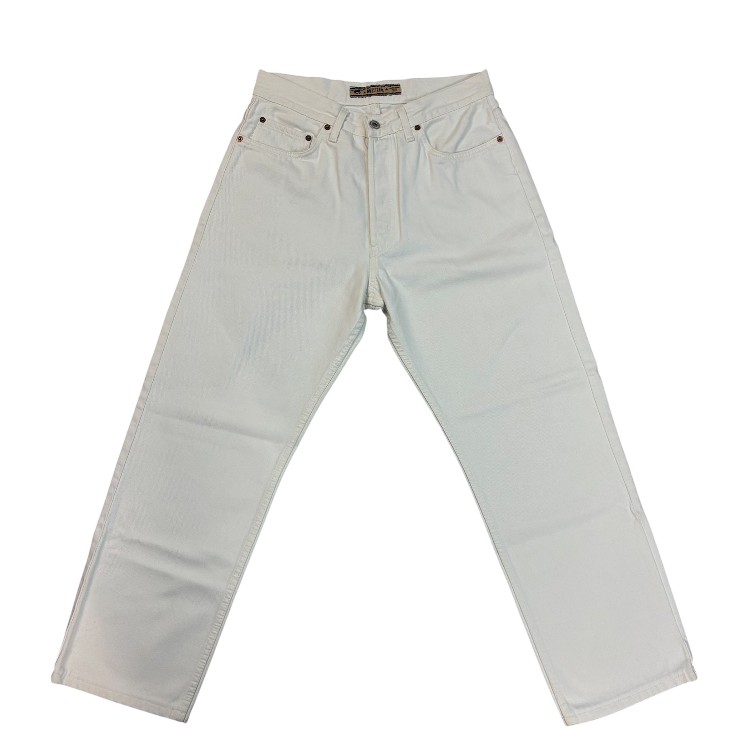 Mustang Straight Leg Jeans – White