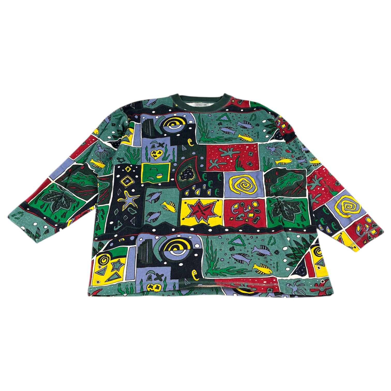 Street One Crazy Pattern Vintage Sweatshirt