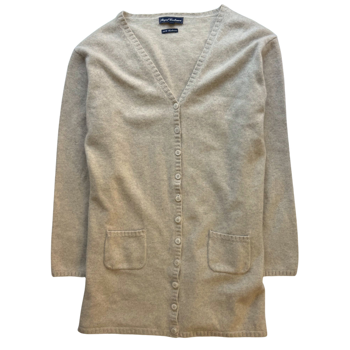 Cashmere Button-Up Cardigan