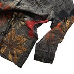 Black Embroidered Silk Shirt