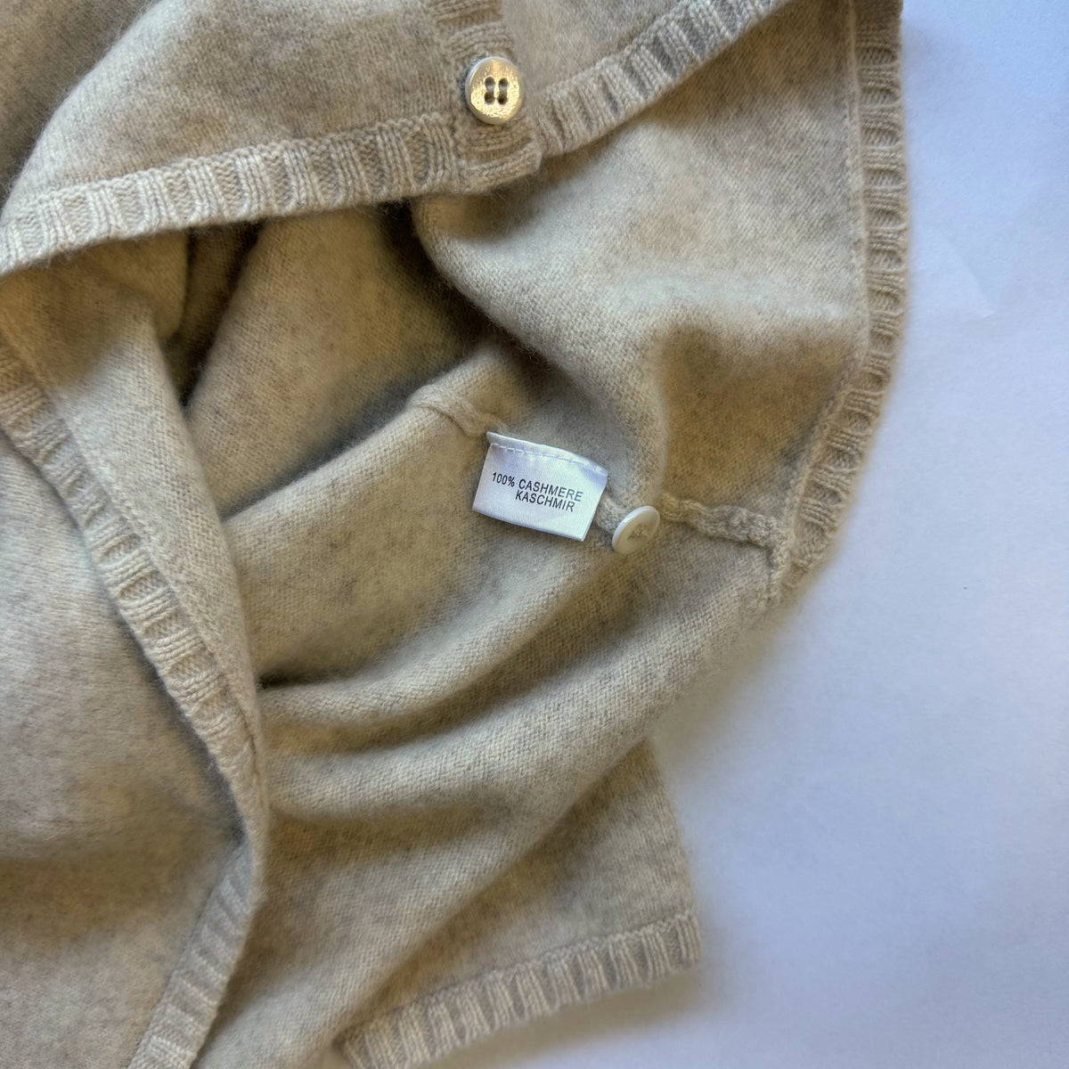 Cashmere Button-Up Cardigan