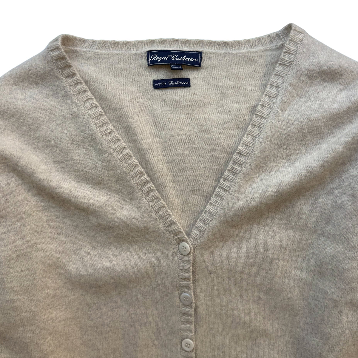 Cashmere Button-Up Cardigan