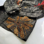 Black Embroidered Silk Shirt