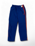 Adidas Blue Track Pants with Red Stripes