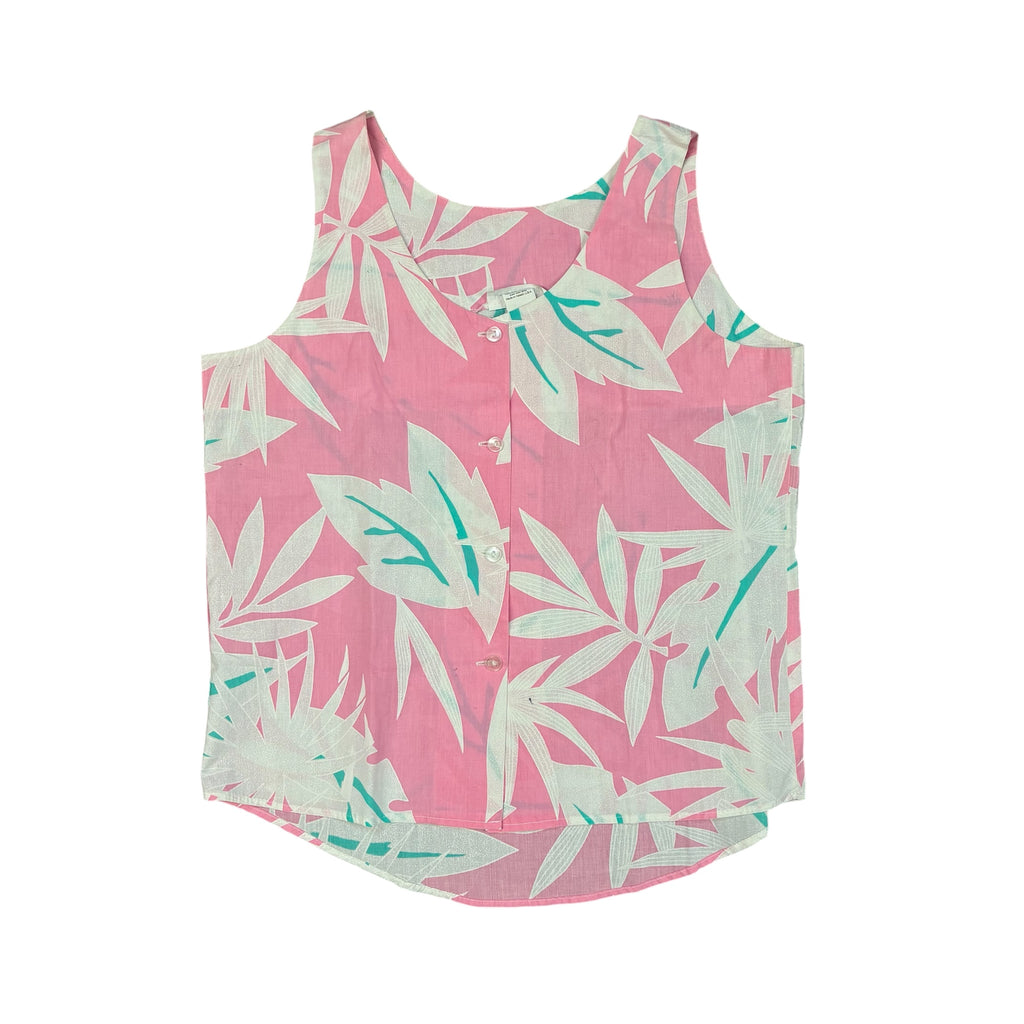 Pink Floral Summer Blouse - Made in Hawaii