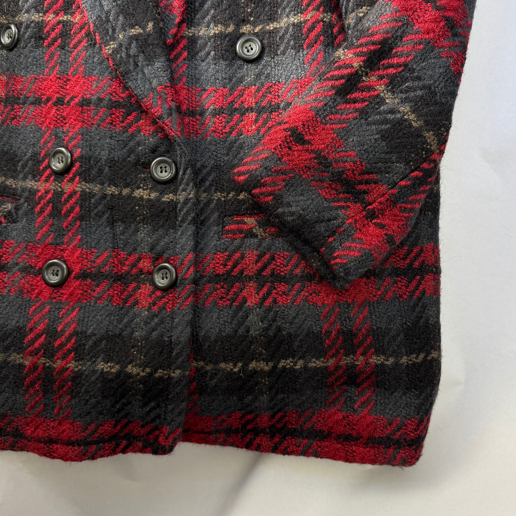 Tartan Double-Breasted Coat