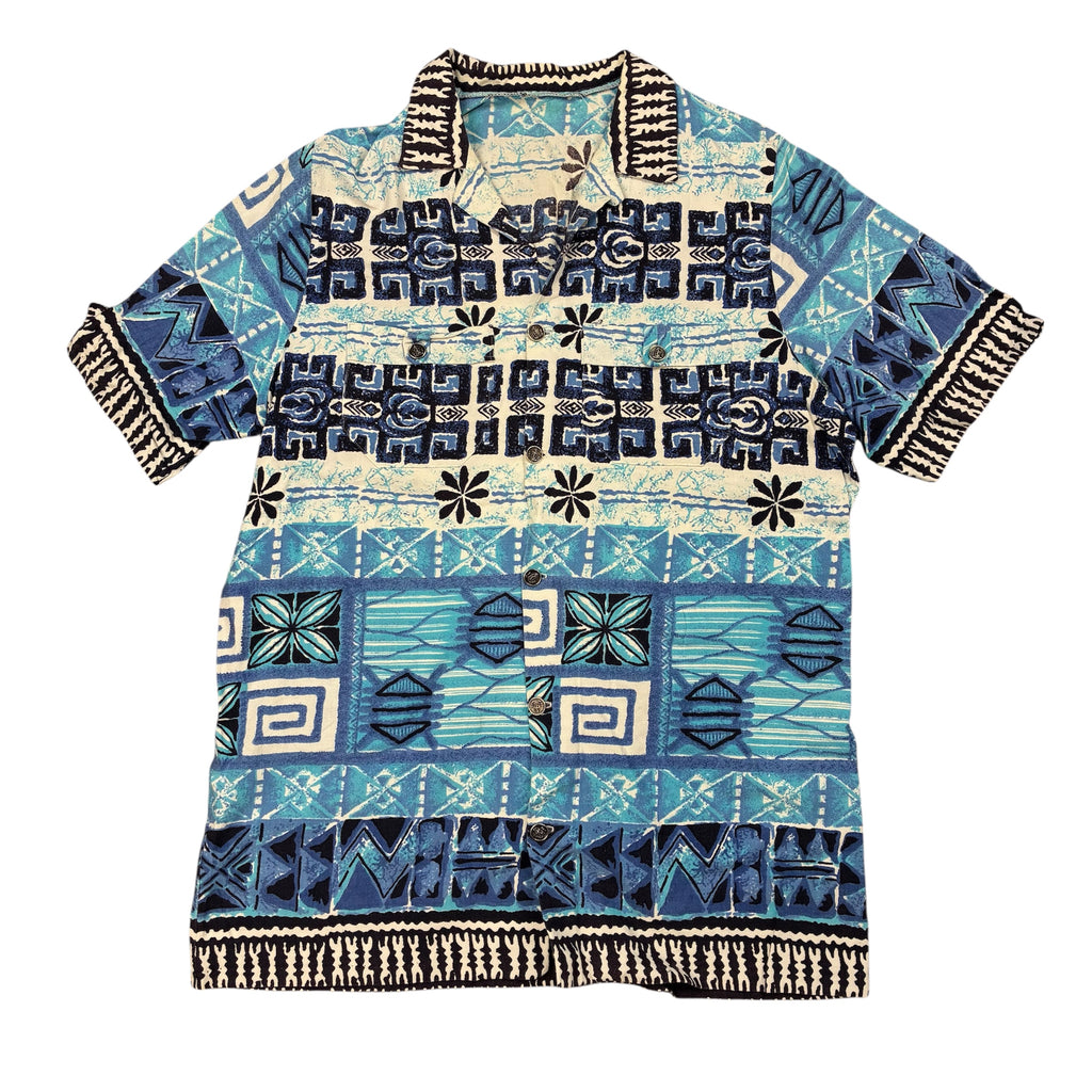 Blue Pattern Hawaii Shirt
