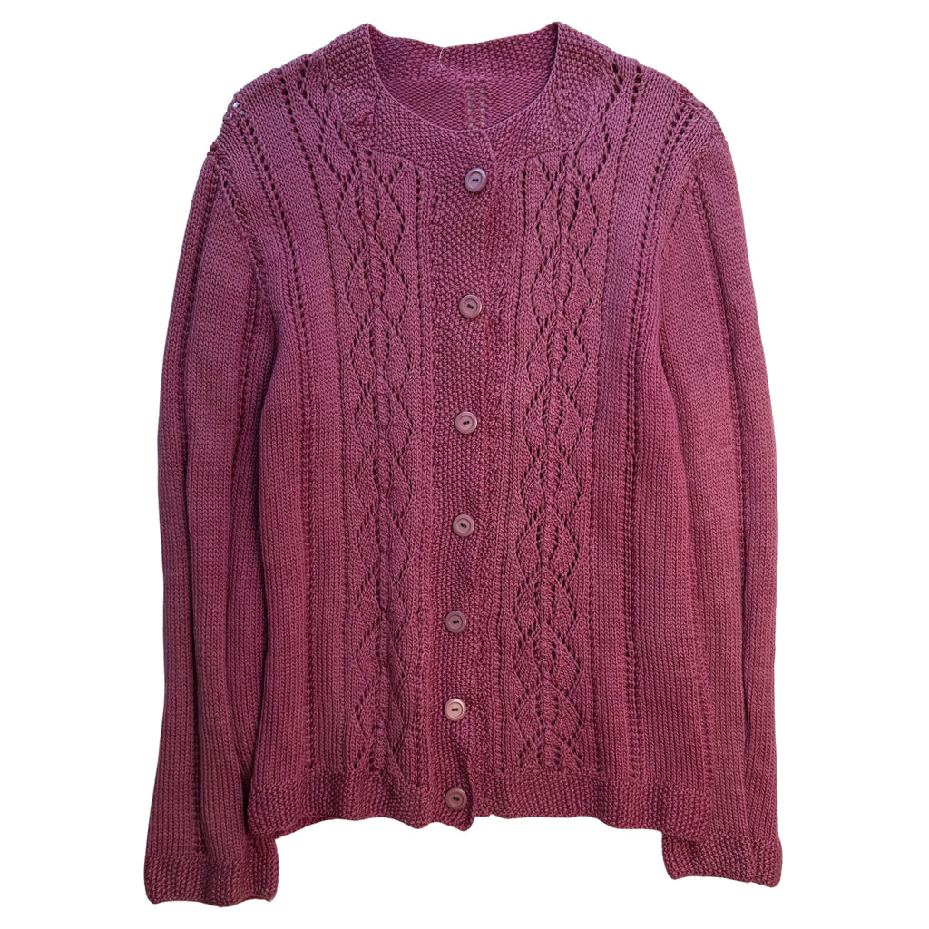 Handmade Cable Knit Cardigan