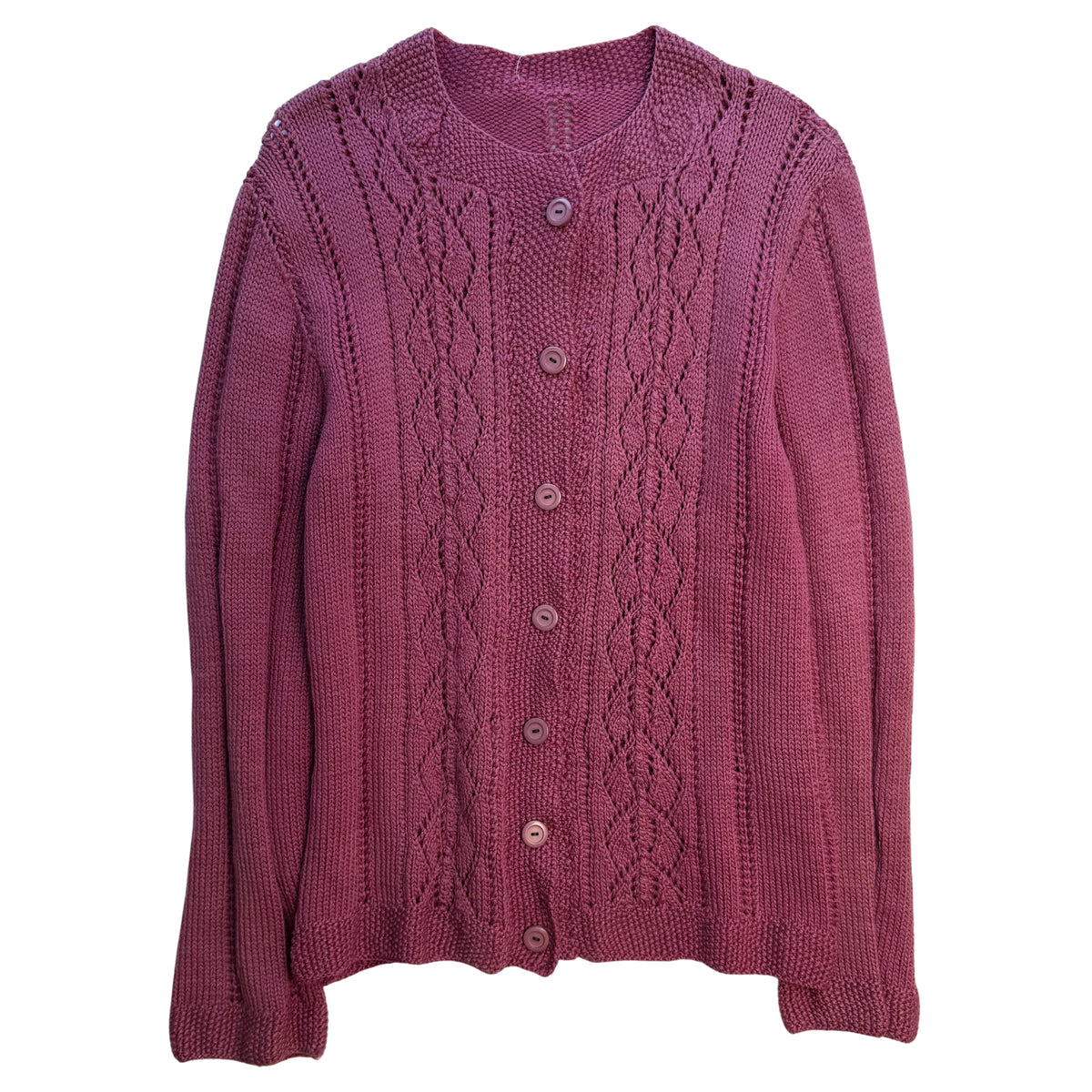 Handmade Cable Knit Cardigan