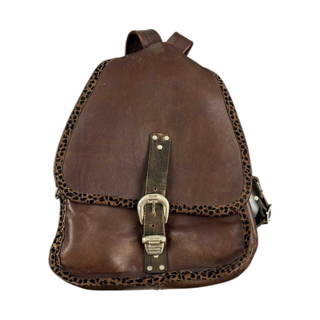 Vintage Leather Mini-Backpack
