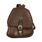 Vintage Leather Mini-Backpack
