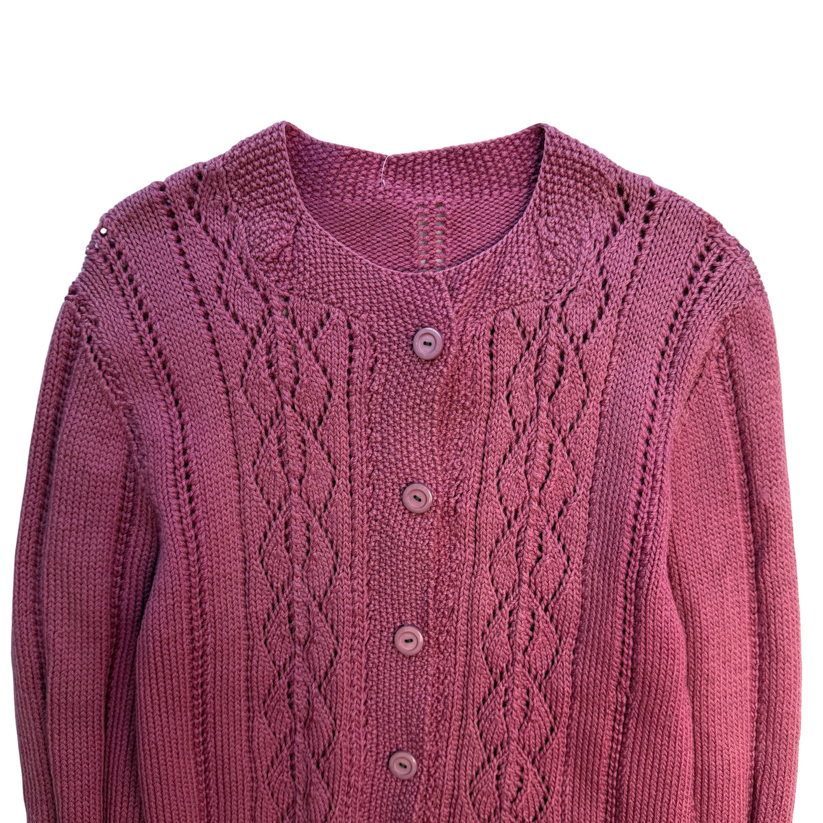 Handmade Cable Knit Cardigan
