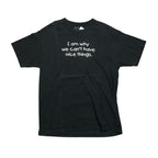 Basic Black T-Shirt with Quote