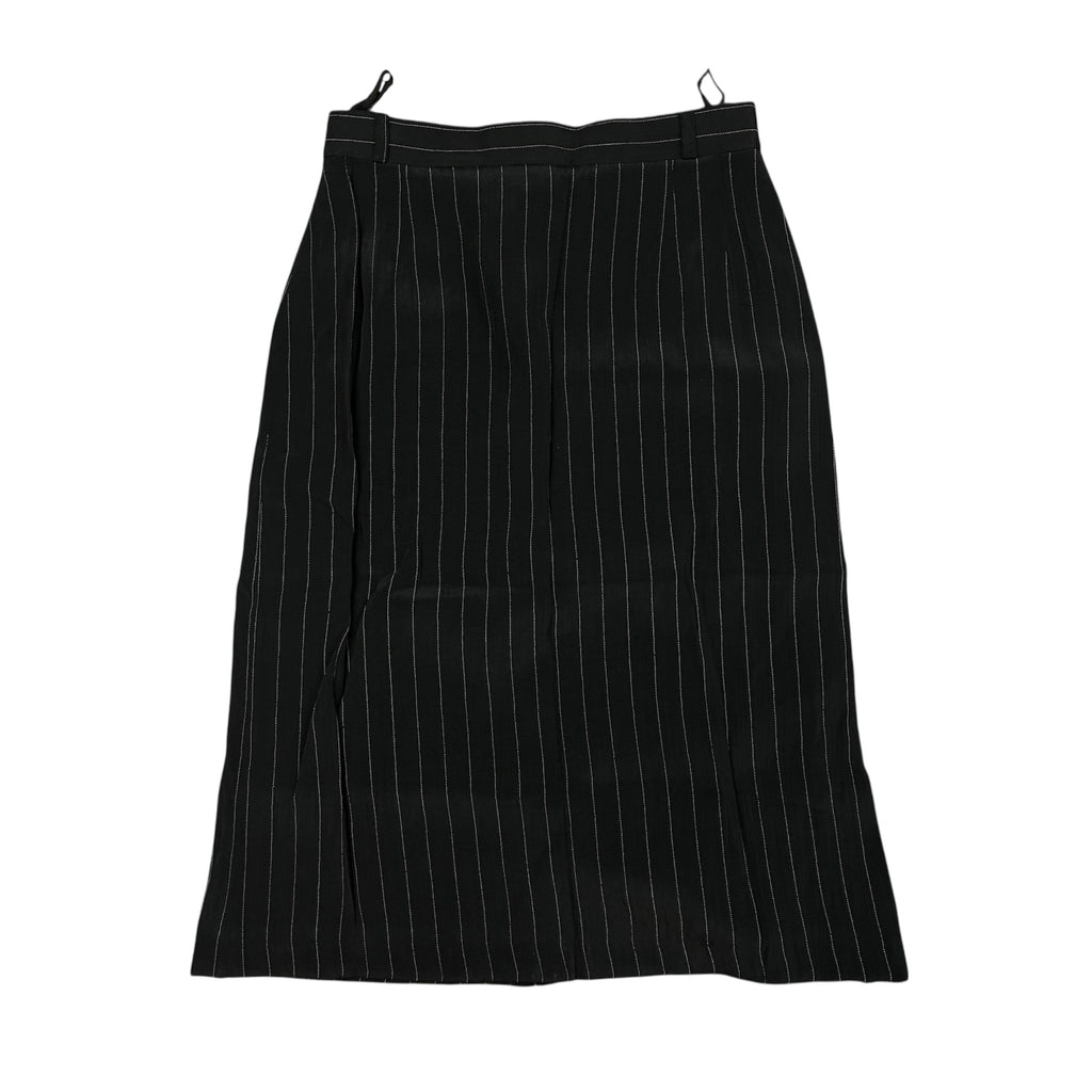 Long Black with White stripes Skirt