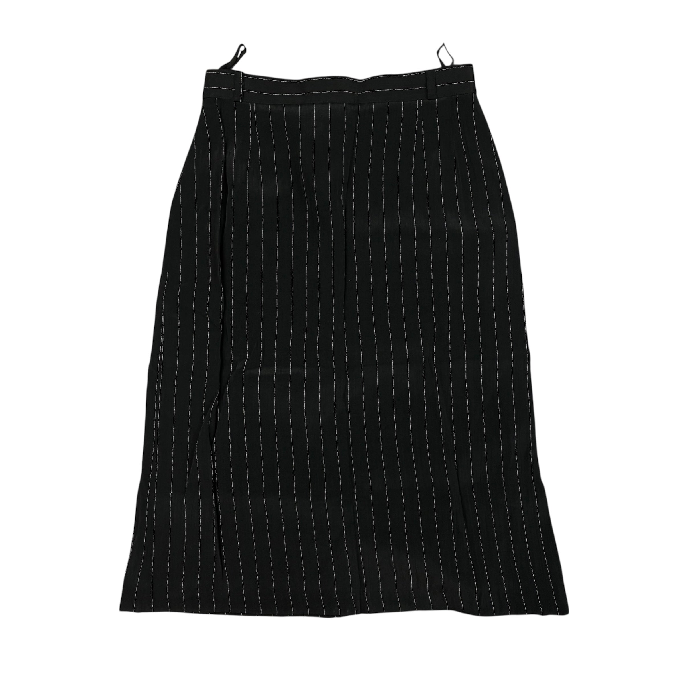 Long Black with White stripes Skirt