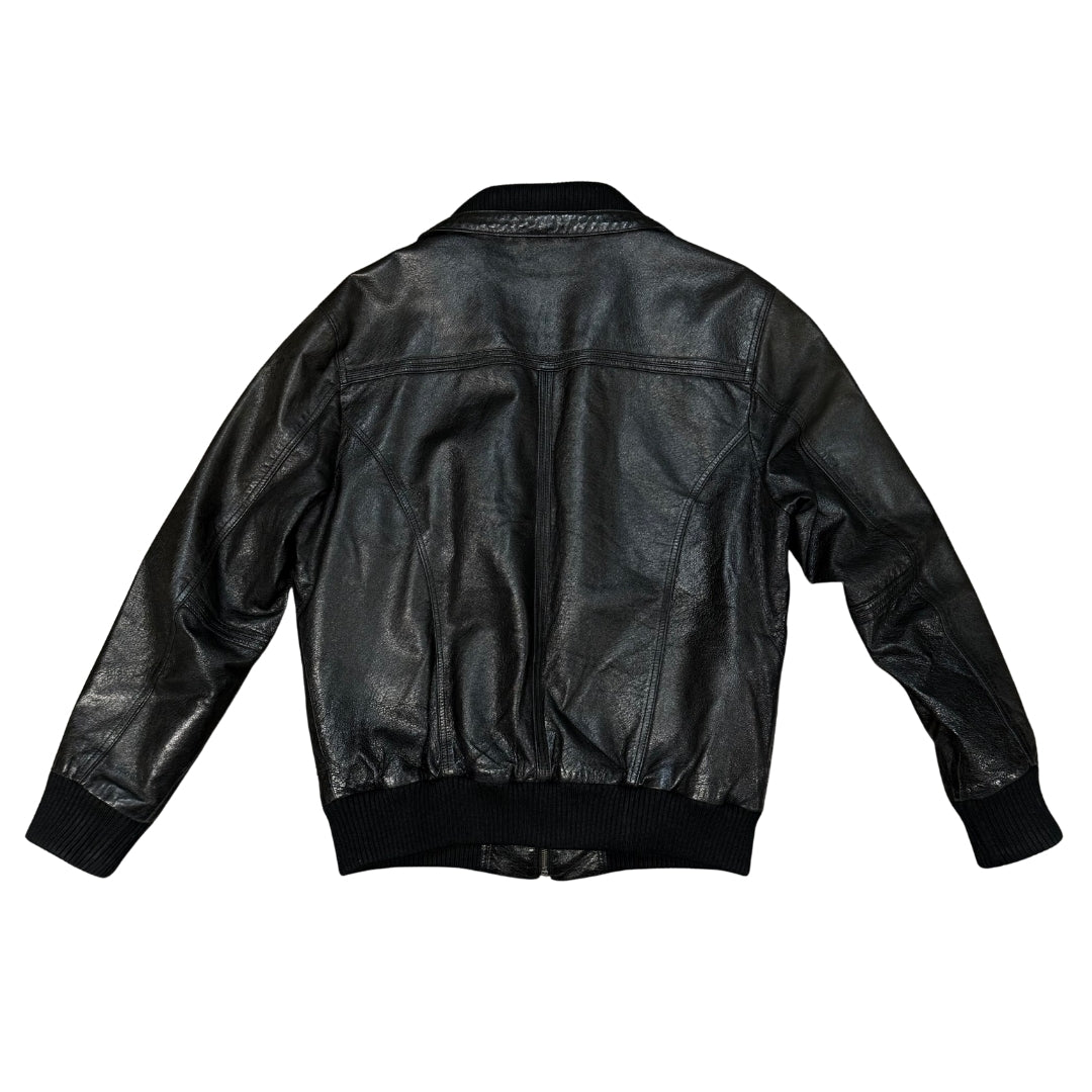 Leather Bomber Jacket
