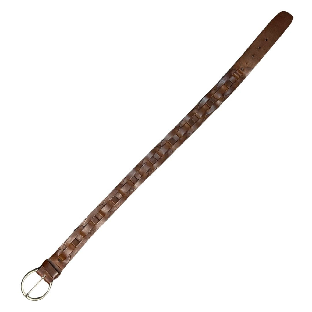 Vintage Braided Leather Belt