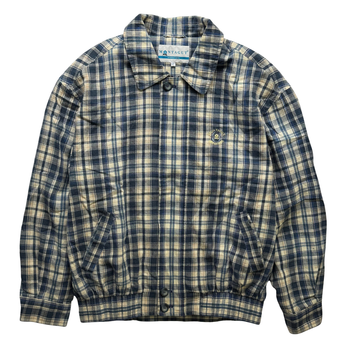 Vintage Checkered Harrington Jacket
