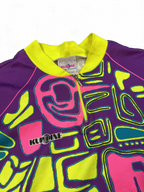 Kupline Vibrant Cycling Jersey with Abstract Pattern