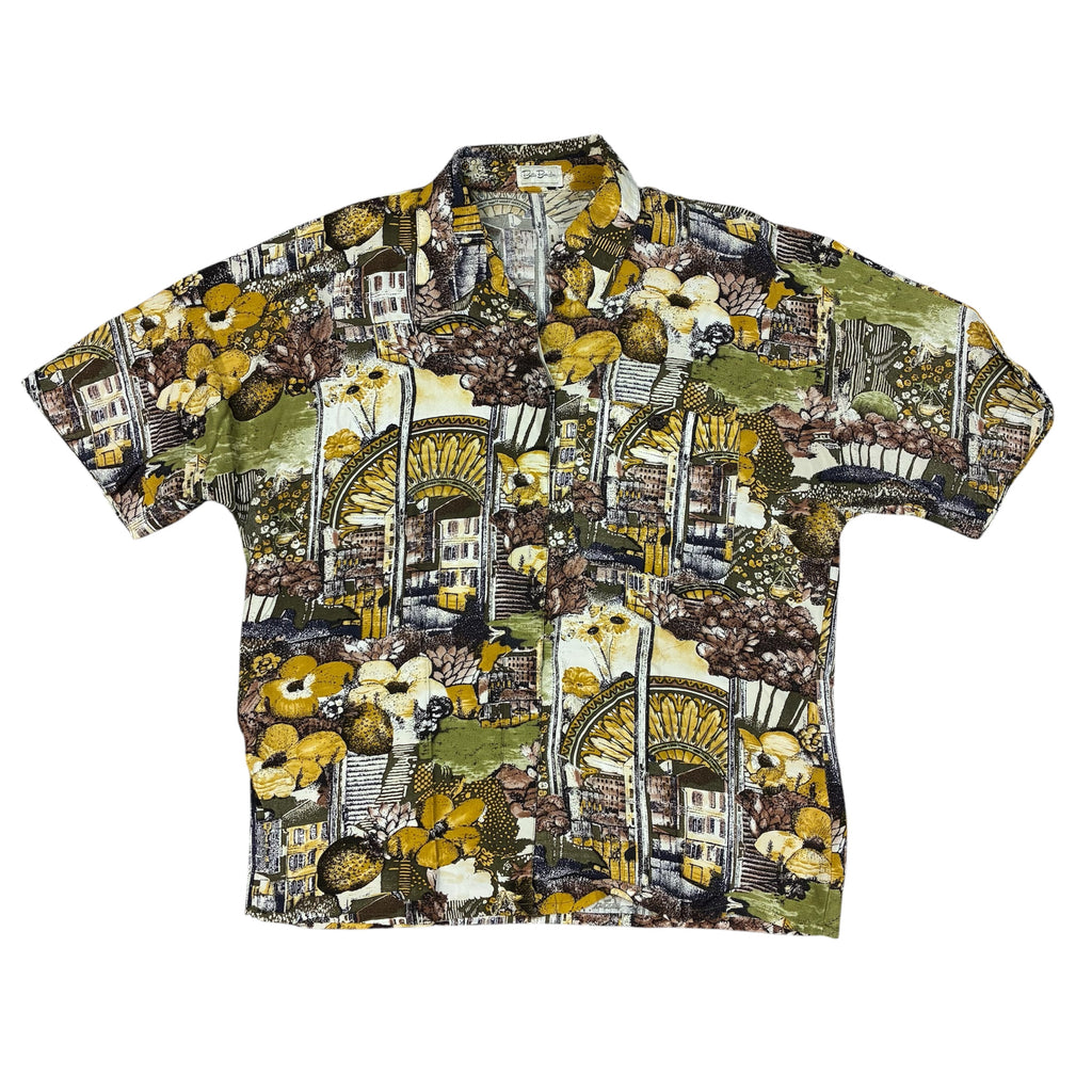 Short Sleeve Pattern Blouse