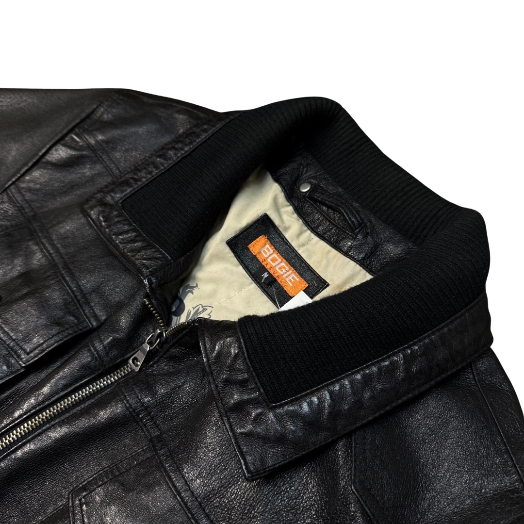 Leather Bomber Jacket