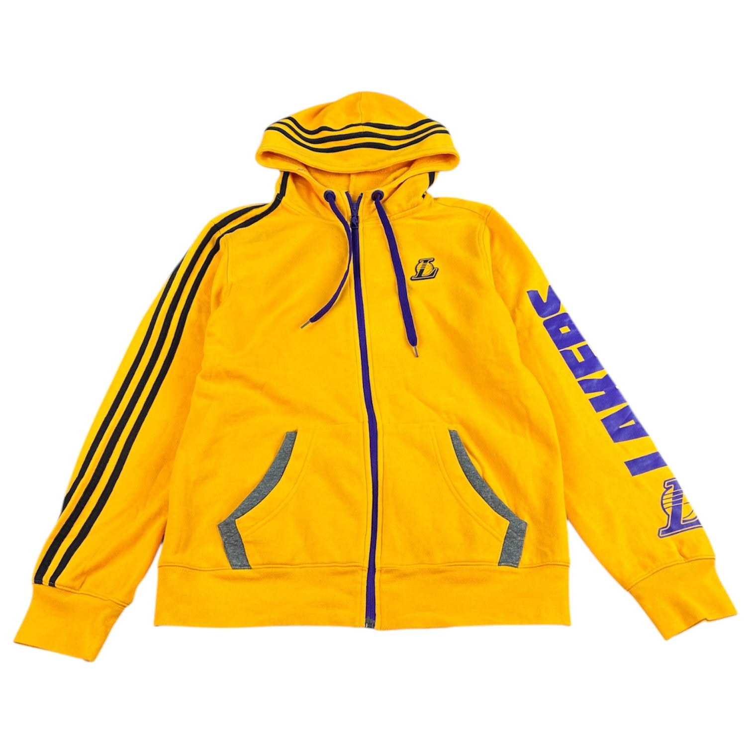 NBA x Adidas Lakers Zip-Up Hoodie – Bootik54