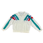White Adidas Light Jacket with Colorful Details