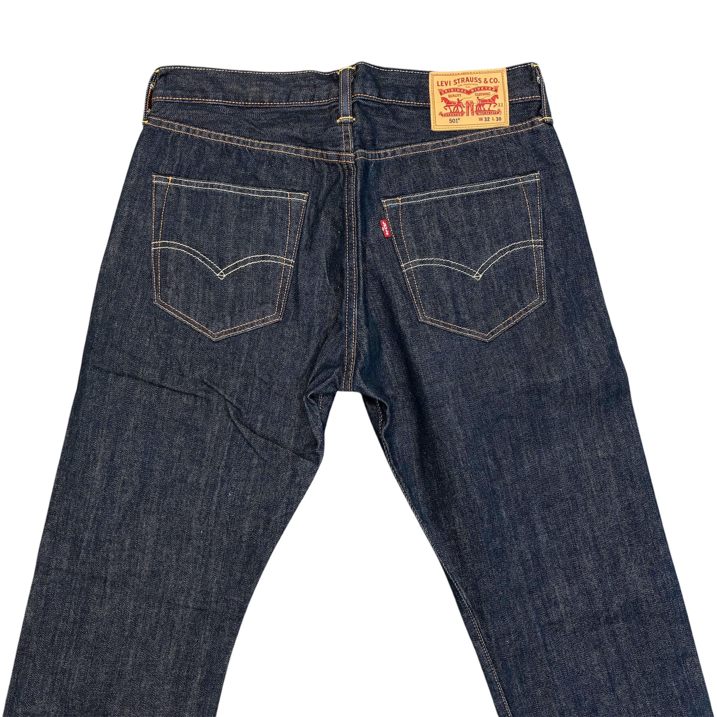 Levi’s 501 Straight Fit Jeans – Deep Dark Blue Wash