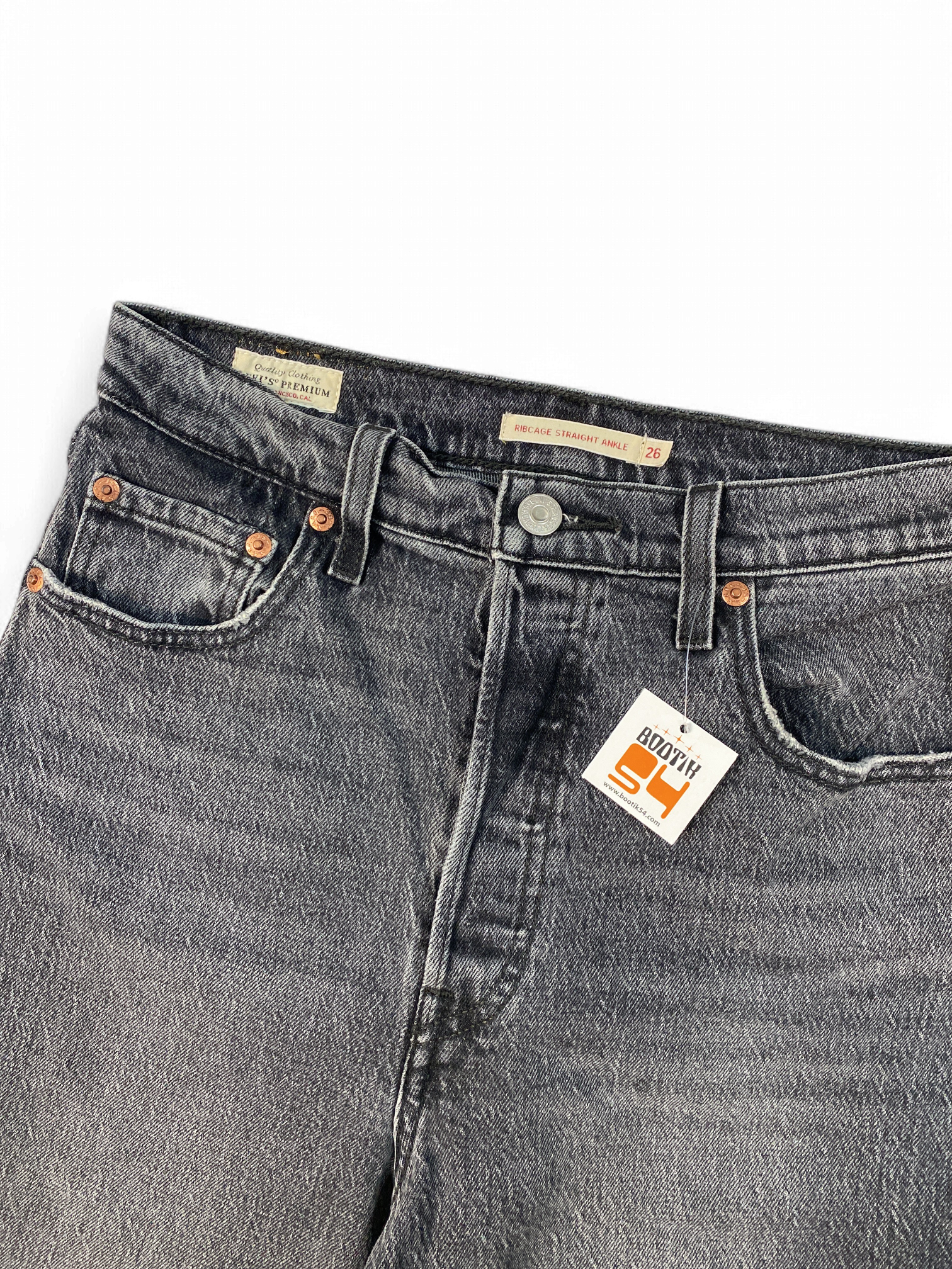 Levi's Premium Mid-Rise Gray Jeans