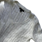 Tommy Hilfiger Cable Knit V-Neck Sweater
