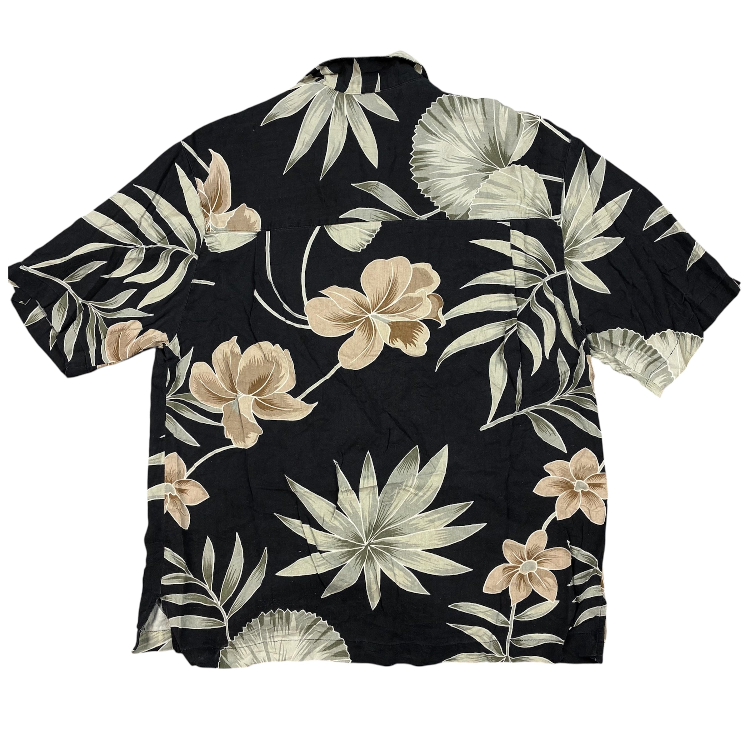 Floral Pattern 100% Silk Hawaii Shirt