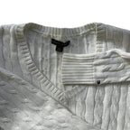 Tommy Hilfiger Cable Knit V-Neck Sweater